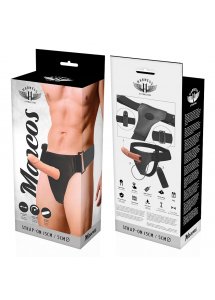 MARCOS - UPRZĄŻ STRAP-ON Z NATURALNYM WIBRATOREM 15 X 5CM