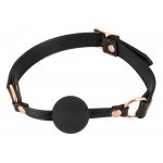 BAD KITTY - SILIKONOWY KNEBEL KULKOWY DO ZABAW BDSM CZARNY