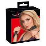 BAD KITTY - OBROŻA NA SZYJĘ I SMYCZ NA ŁAŃCUSZKU Z RÓŻOWEGO ZŁOTA