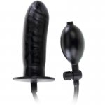 BAILE - CZARNE ŻYŁKOWANE DILDO POMPOWANE 16 CM