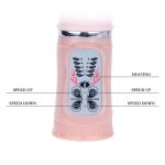 BAILE - WIBRATOR KRÓLICZEK Z FUNKCJĄ GRZANIA I ROTACJI RÓŻOWY 27 CM