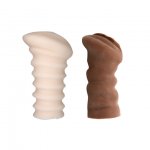 BAILE - DWA MASTURBATORY Z POCHWĄ BRĄZOWY I CIELISTY Z WIBRACJĄ