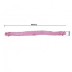 BAILE - SILIKONOWE PODWÓJNE RÓŻOWE DILDO 44.5CM