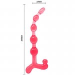 BAILE - ELASTYCZNE KORALIKI ANALNE CZERWONE