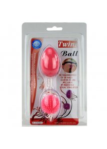 BAILE - PODWÓJNE KULKI ANALNE RÓŻOWE