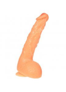 BAILE - REALISTYCZNE DILDO Z PRZYSSAWKĄ I JĄDRAMI CIELISTE