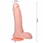BAILE - POMPOWANE REALISTYCZNE DILDO Z PRZYSSAWKĄ 19CM
