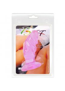 BAILE - REALISTYCZNY KOREK ANALNY Z PRZYSSAWKĄ RÓŻOWY
