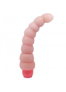 BAILE - REALISTYCZNY WIBRATOR Z KRĘGAMI CIELISTY 19 CM