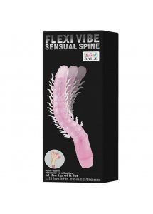 BAILE - WIBRATOR Z WYPUSTKAMI I WIOLOMA PRĘDKOŚCIAMI RÓŻOWY 23 CM
