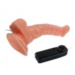 BAILE - REALISTYCZNY WIBRATOR Z PILOTEM I PRZYSSAWKĄ 20 CM