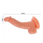 BAILE - REALISTYCZNY WIBRATOR Z PILOTEM I PRZYSSAWKĄ 20 CM