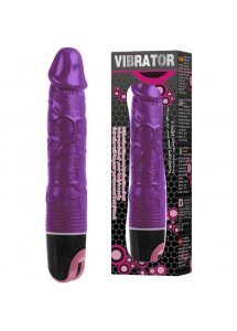  BAILE - REALISTYCZNY WIBRATOR Z WIELOMA PRĘDKOŚCIAMI FIOLETOWY 24 CM