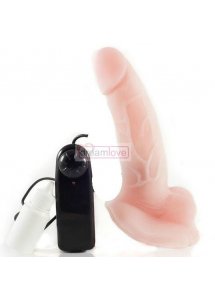 BAILE - REALISTYCZNY WIBRATOR Z WIELOMA PRĘDKOŚCIAMI CIELISTY 18 CM
