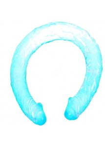 BAILE - SILIKONOWE PODWÓJNE NIEBIESKIE DILDO 44.5CM