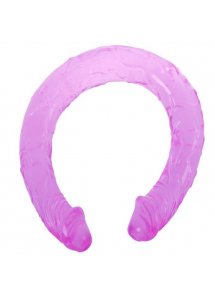 BAILE - SILIKONOWE PODWÓJNE FIOLETOWE DILDO 44.5CM