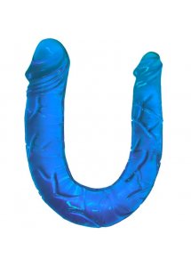 BAILE - SILIKONOWE PODWÓJNE NIEBIESKIE DILDO ELASTYCZNE