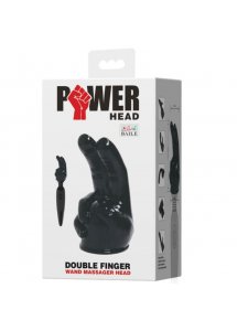 BAILE - NAKŁADKA NA MASAŻER W KSZTAŁCIE DŁONI Z PALCAMI CZARNA