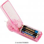 BAILE - STYMULATOR ŁECHTACZKI MOTYLEK Z PILOTEM STRAP-ON RÓŻOWY