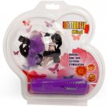  BAILE - STYMULATOR ŁECHTACZKI MINI MOTYLEK Z PILOTEM STRAP-ON FIOLETOWY