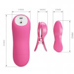 BAILE - STYMULATOR SUTKÓW ZACISIKI Z ELEKTROWSTRZĄSEM FIOLETOWY