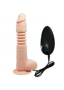 BAILE - WIBRATOR Z FUNKCJĄ ROTACJI I GÓRA-DÓŁ CIELISTY 22 CM