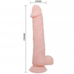 BAILE - ULTRA REALISTYCZNE DILDO Z PRZYSSAWKĄ CIELISTE 22CM