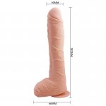 BAILE - REALISTYCZNE ZAKRZYWIONE DILDO ALEX CIELISTE 27CM