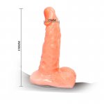 BAILE - UPRZĄŻ STRAP-ON Z REALISTYCZNYM CIELISTYM DILDO 15 CM
