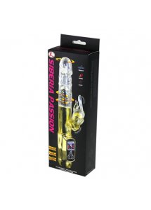 BAILE - WIBRATOR KRÓLICZEK Z FUNKCJĄ ROTACJI ZŁOTY 23 CM