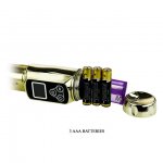 BAILE - WIBRATOR KRÓLICZEK Z FUNKCJĄ ROTACJI ZŁOTY 23 CM