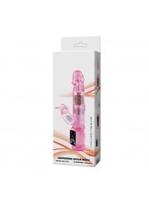 BAILE - WIBRATOR KRÓLIK Z FUNCKJĄ ROTACJI FIOLETOWY 21 CM