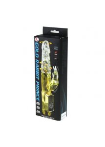 BAILE - WIBRATOR KRÓLICZEK 12-TRYBÓW WIBRACJI ZŁOTY 23 CM