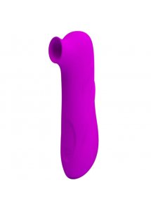 BAILE - MASAŻER ŁECHTACZKI Z FUNKCJĄ SSANIA FIOLETOWY