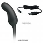 BAILE - NAKŁADKA NA PENISA Z MASAŻEREM ANALNYM CZARNA