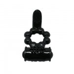 BAILE - WIBRUJĄCY PIERŚCIEŃ NA PENISA ZE STYMULATOREM ŁECHTACZKI