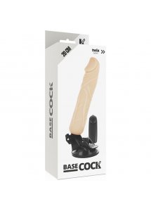 BASECOCK - REALISTYCZNY WIBRATOR NA PILOTA CIELISTY 20CM