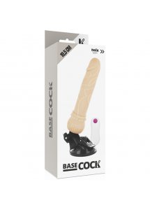 BASECOCK - REALISTYCZNY WIBRATOR NA PILOTA CIELISTY 19.5CM