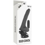 BASECOCK - REALISTYCZNY WIBRATOR NA PILOTA CZARNY 20CM