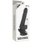 BASECOCK - REALISTYCZNY WIBRATOR NA PILOTA CZARNY 19.5CM