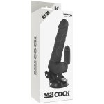 BASECOCK - REALISTYCZNY WIBRATOR NA PILOTA CZARNY 18.5CM
