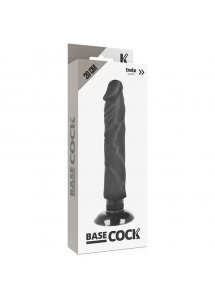 BASECOCK - REALISTYCZNY WIBRATOR PENIS CZARNY 20CM