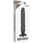 BASECOCK - REALISTYCZNY WIBRATOR PENIS CZARNY 20CM