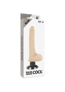BASECOCK - REALISTYCZNY WIBRATOR PENIS CIELISTY 18.5CM