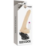 BASECOCK - REALISTYCZNY WIBRATOR NA PILOTA CIELISTY 18.5CM