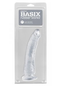 BASIX - REALISTYCZNE DILDO SLIM 7 PRZEZROCZYSTE