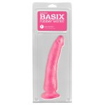 BASIX - REALISTYCZNE DILDO SLIM 7 RÓŻOWE