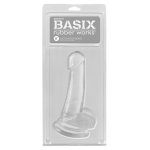 BASIX - NATURALNE DILDO Z JĄDRAMI PRZEZROCZYSTE