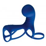 BEAUMENTS - ELASTYCZNY WIBRATOR DLA PAR + PILOT NIEBIESKI