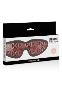 BEGME - WEGAŃSKA CZERWONA OPASKA NA OCZY
